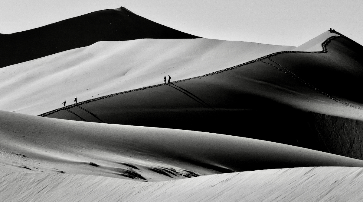 The sand dunes of the Namib desert at Sossusvlei
