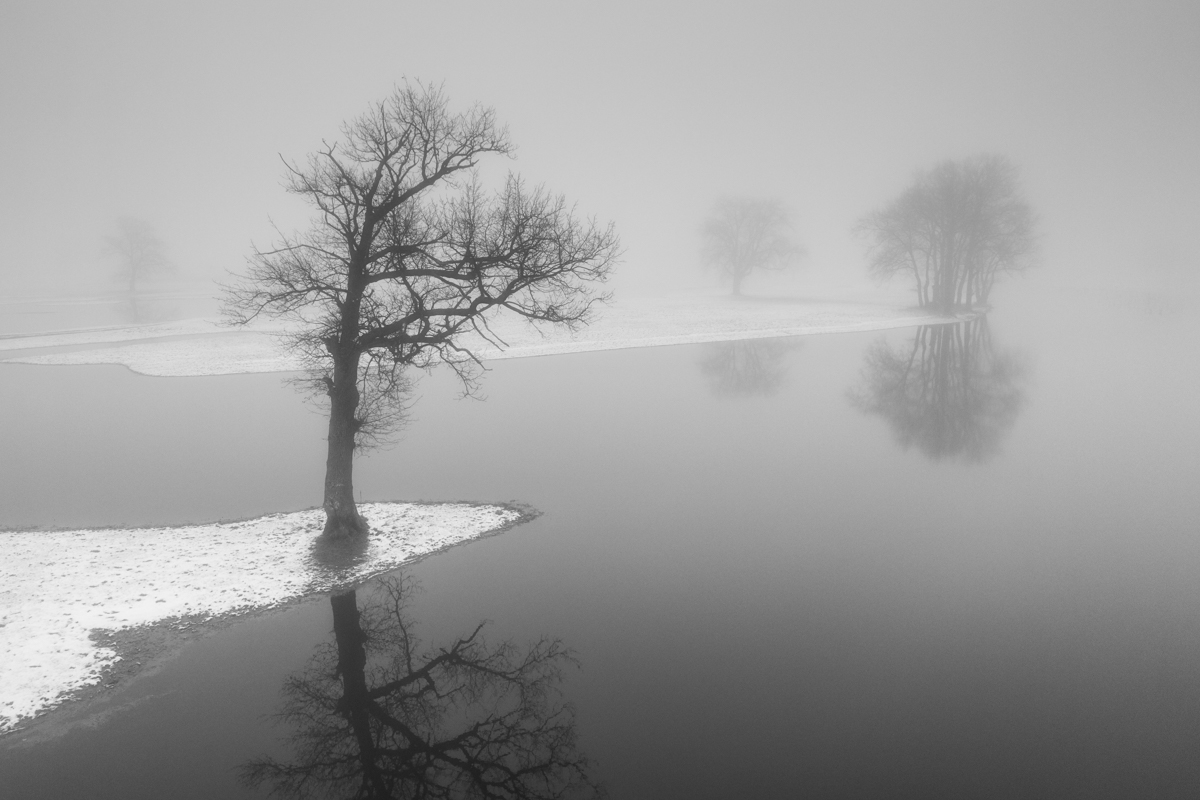 Winter floodplains of the Bug River