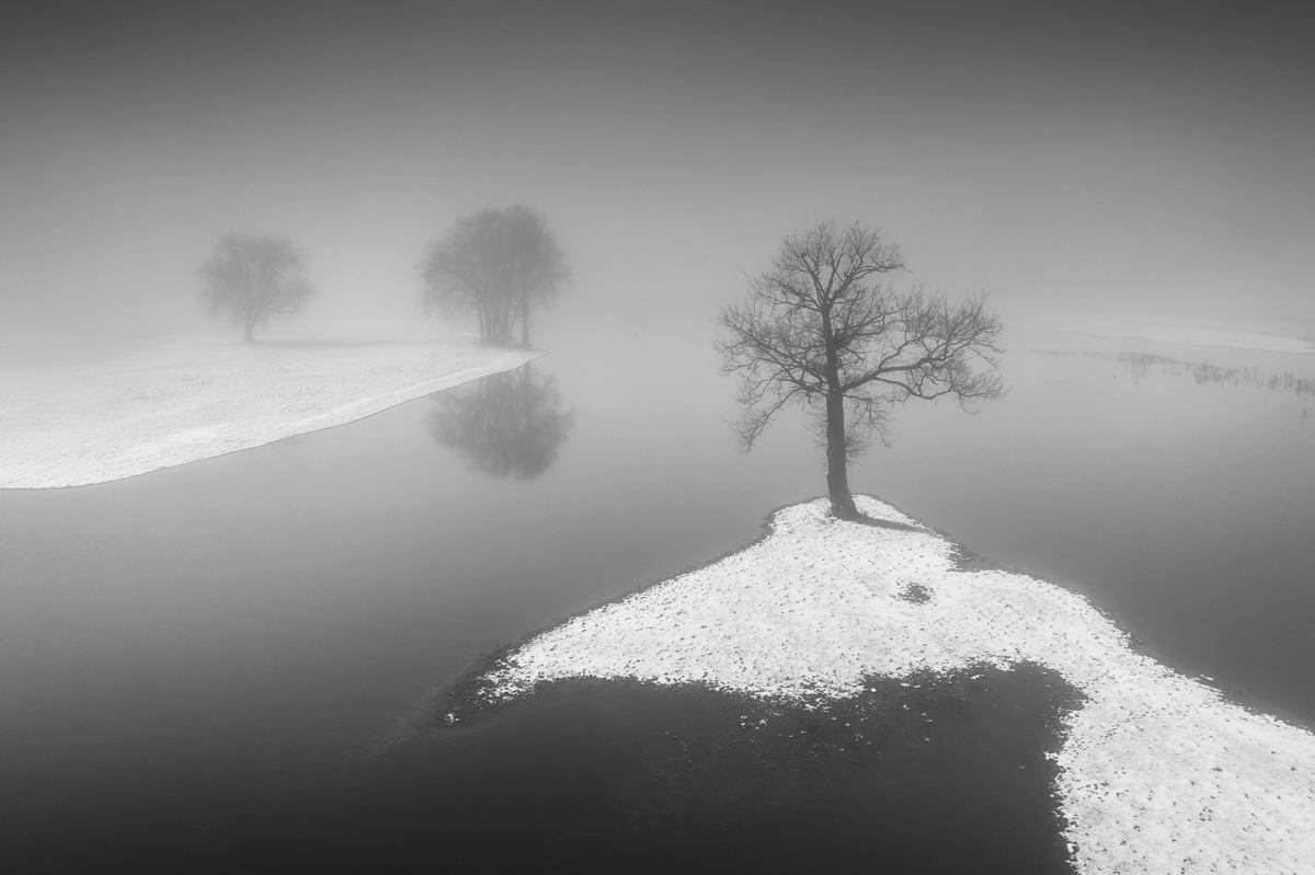 Winter floodplains of the Bug River