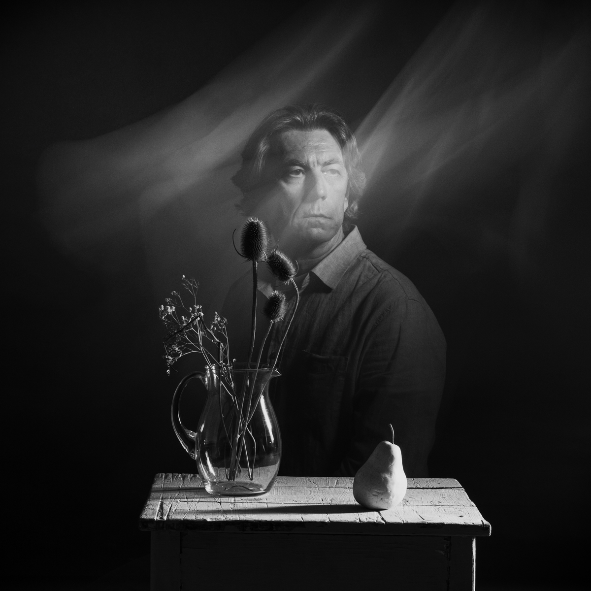 A breath of wind. Self-portrait.