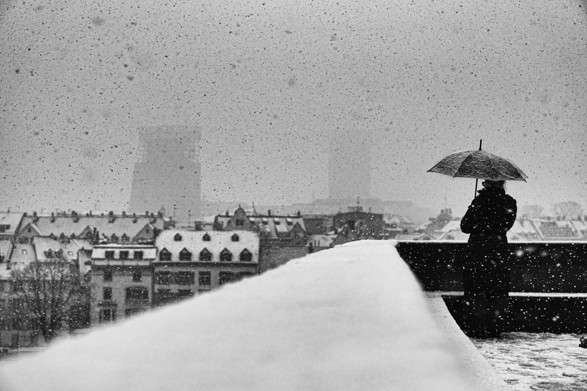 Snowfall over Basel (ongoing part of Project: Poems of the passing)