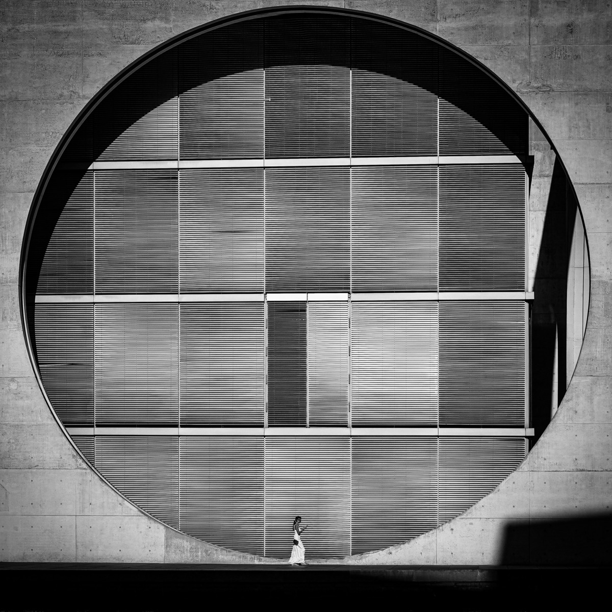In a circle