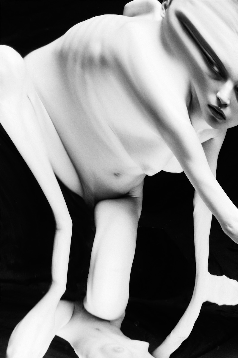 Beauty Distorted: A Cosmic Reflection on Warped Aesthetics.