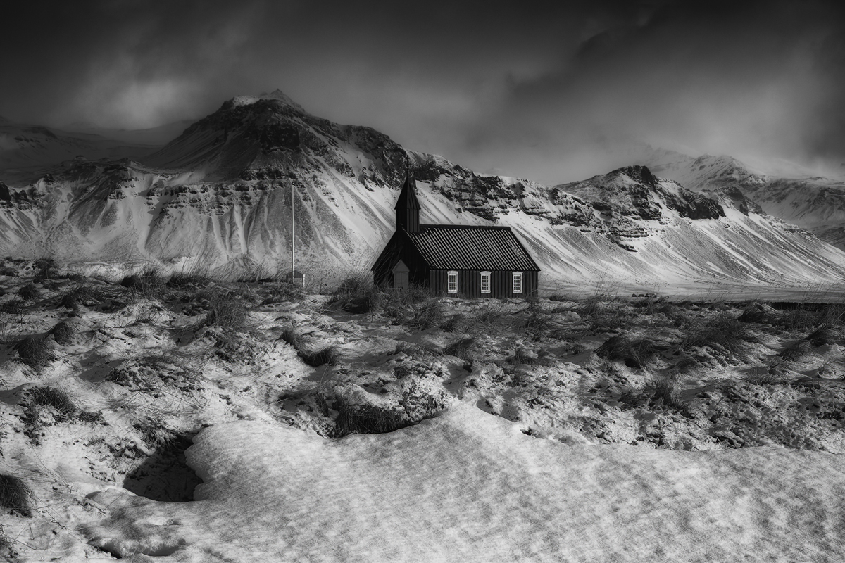 Churches, fog, clouds