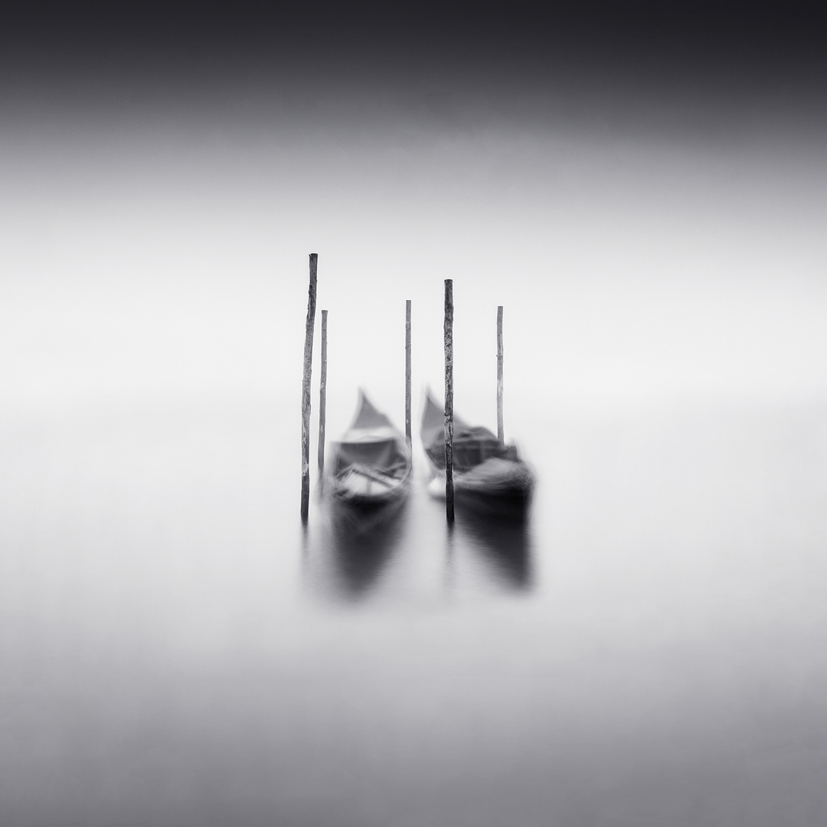 Gondolas in the mist
