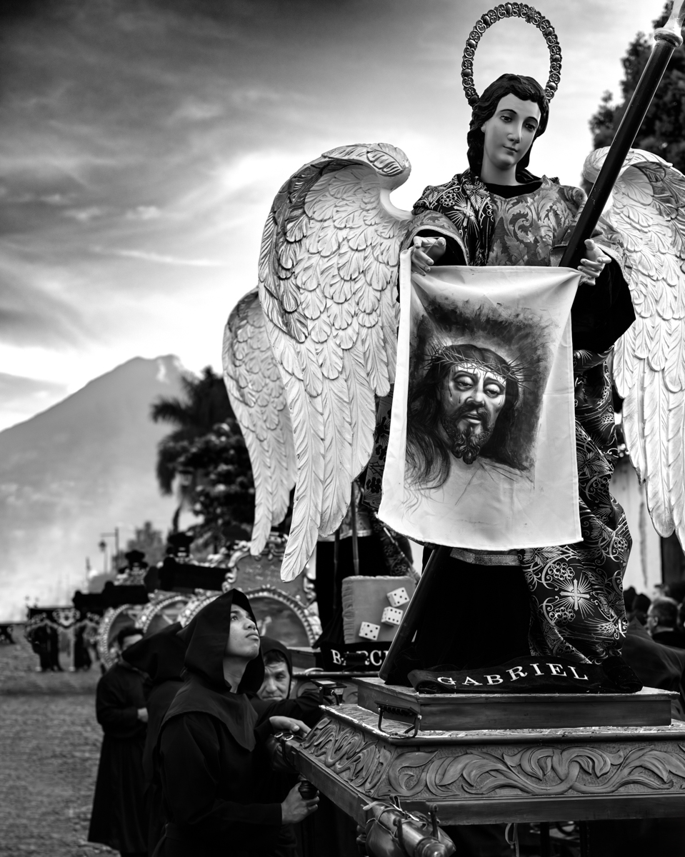 Faces of Good Friday in Antigua Guatemala