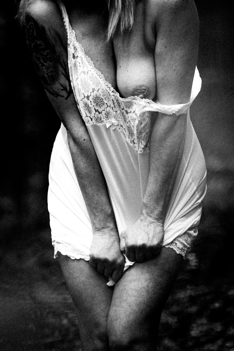 White dress woman