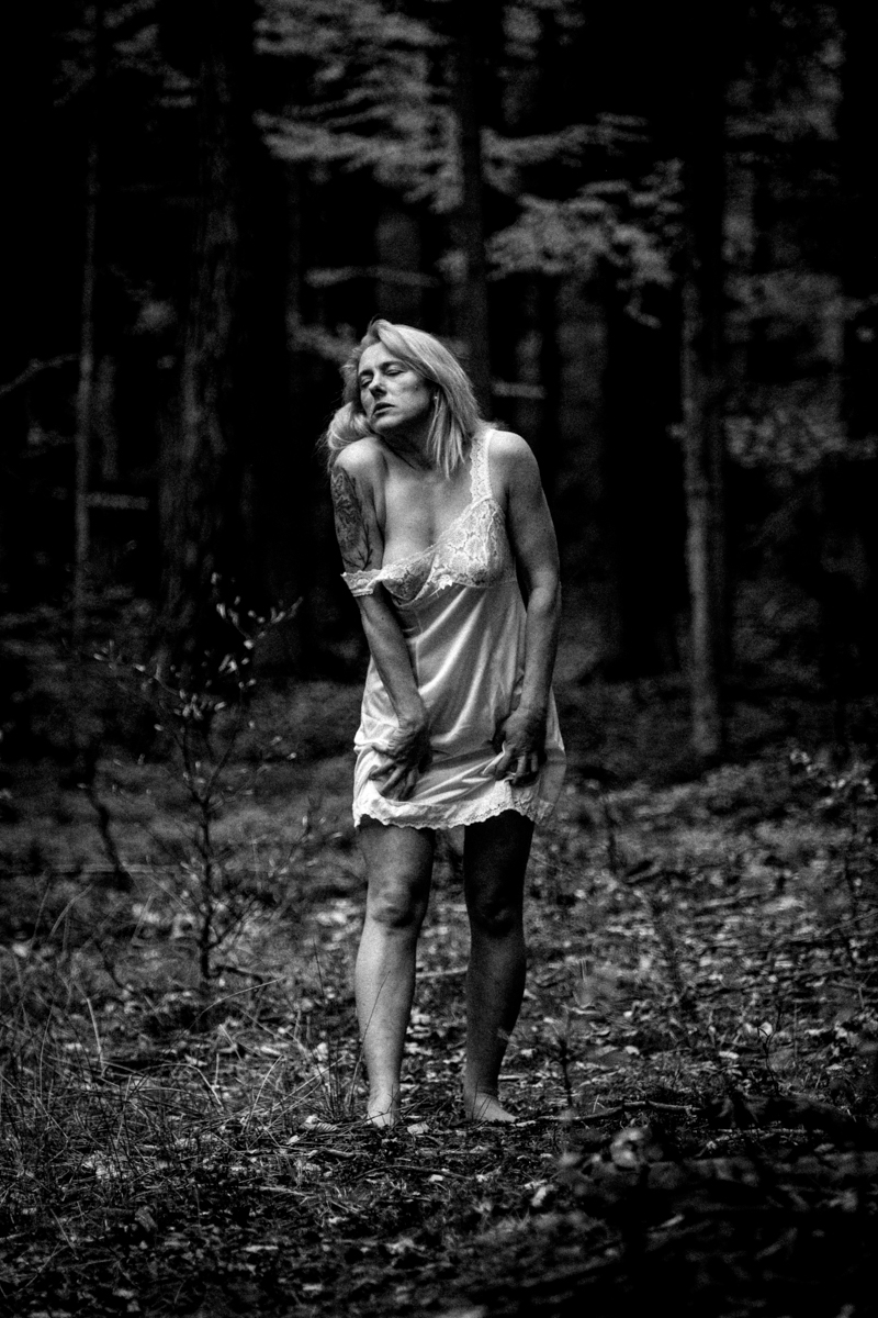 White dress woman