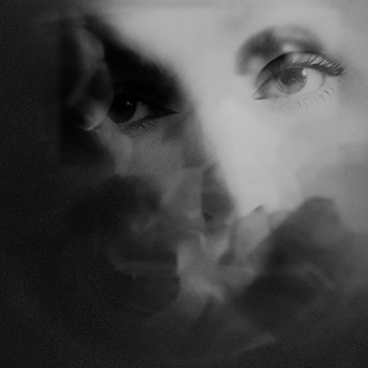 Under her eyes