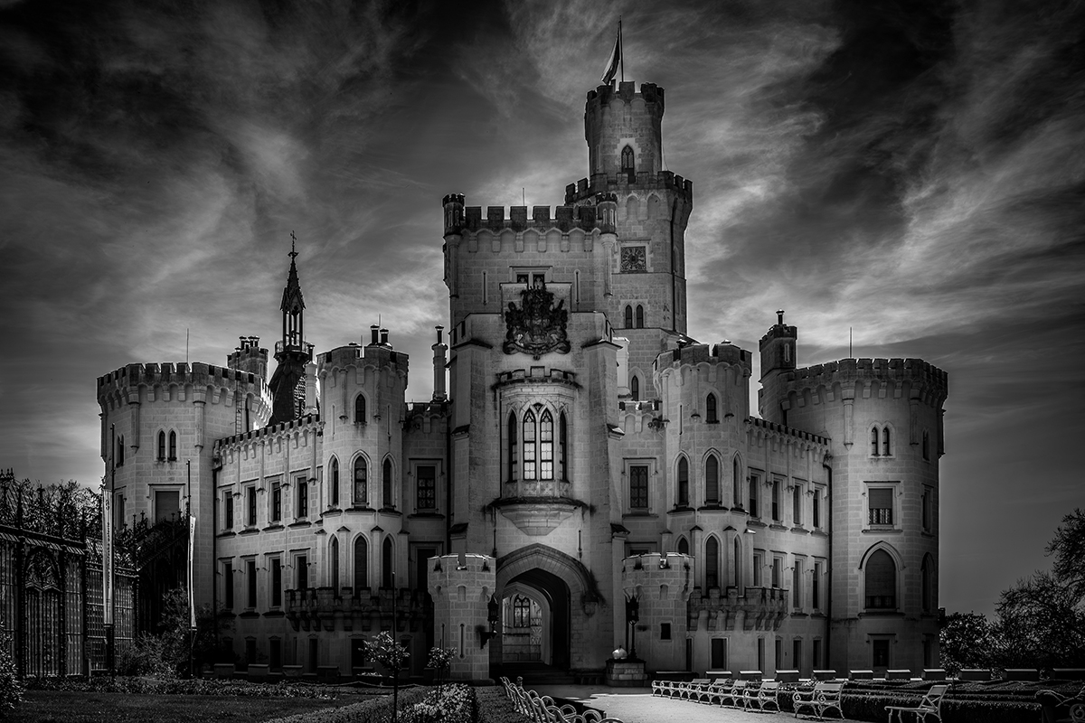 The White Castle Under Dark Skies