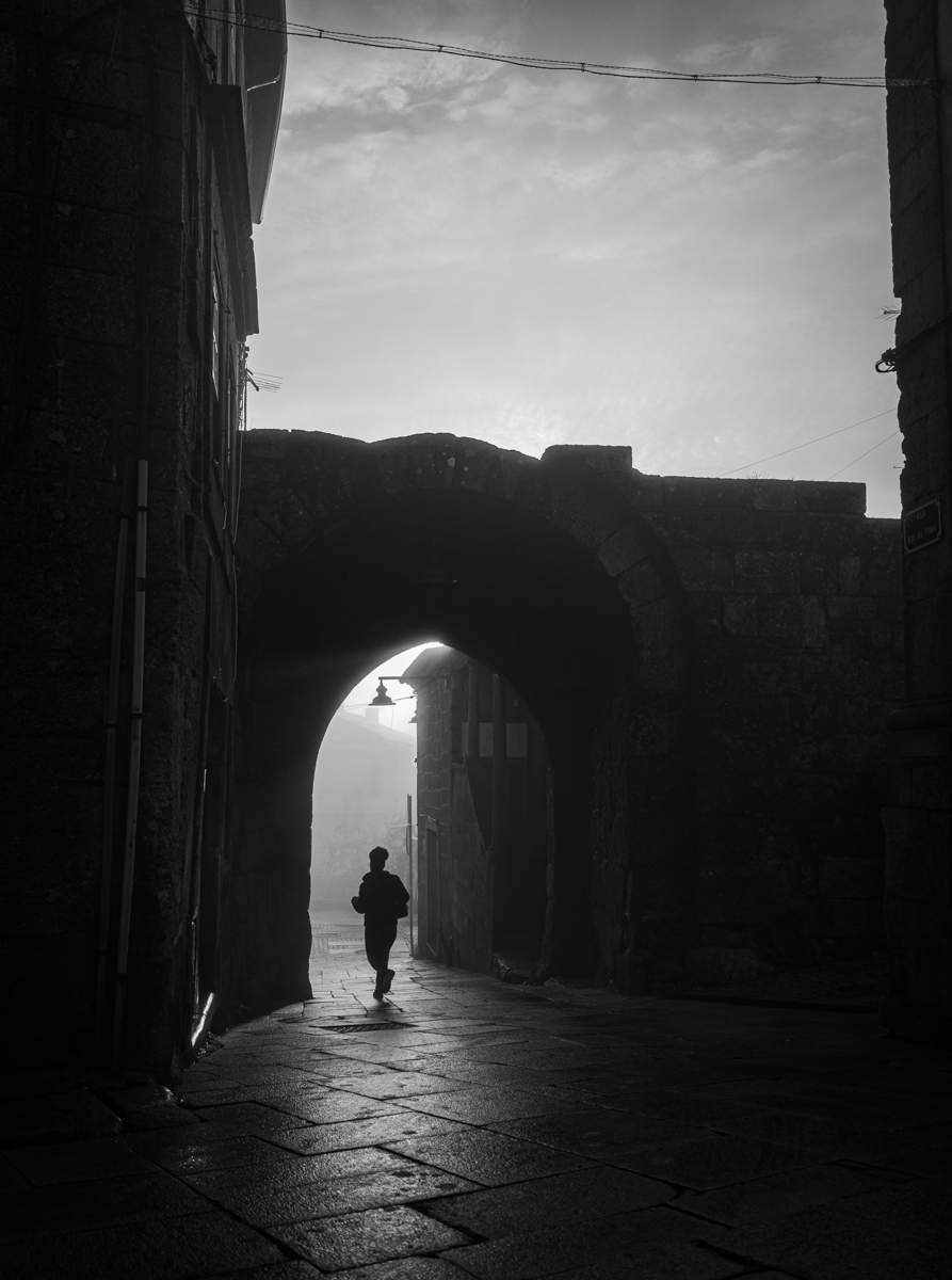 City centre in Black and White