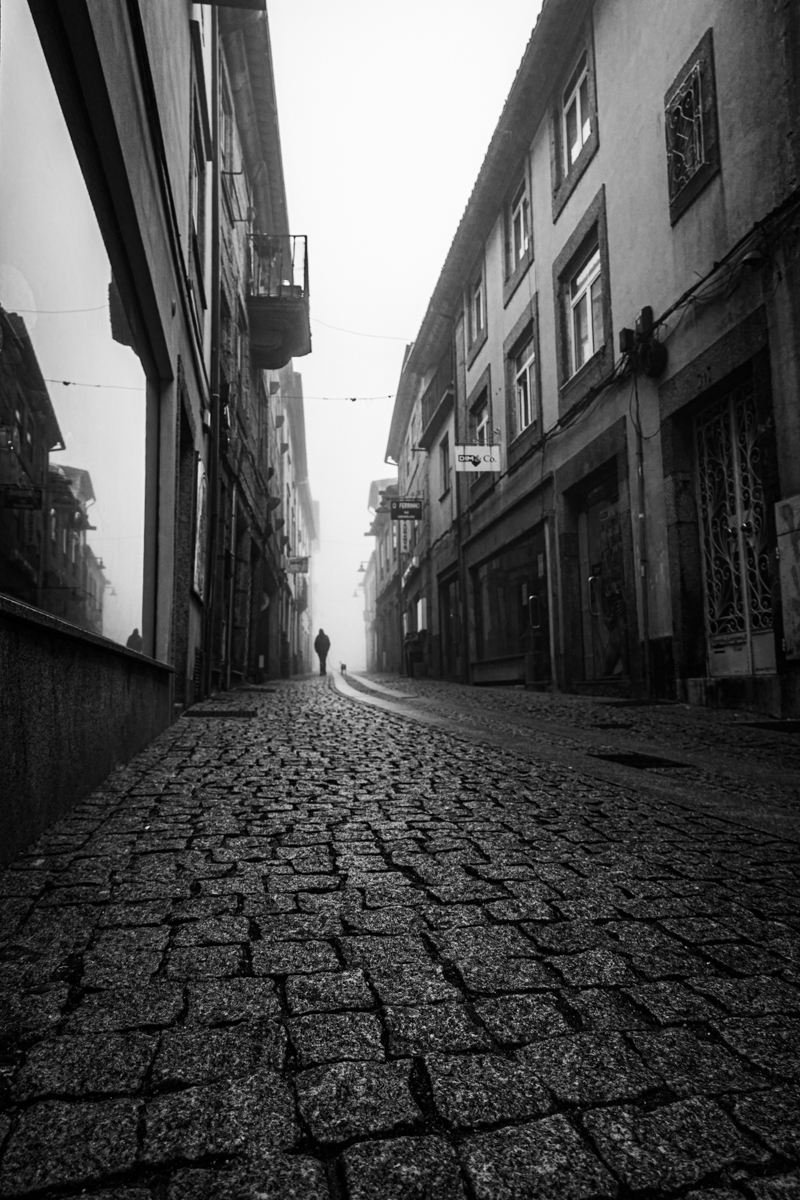City centre in Black and White