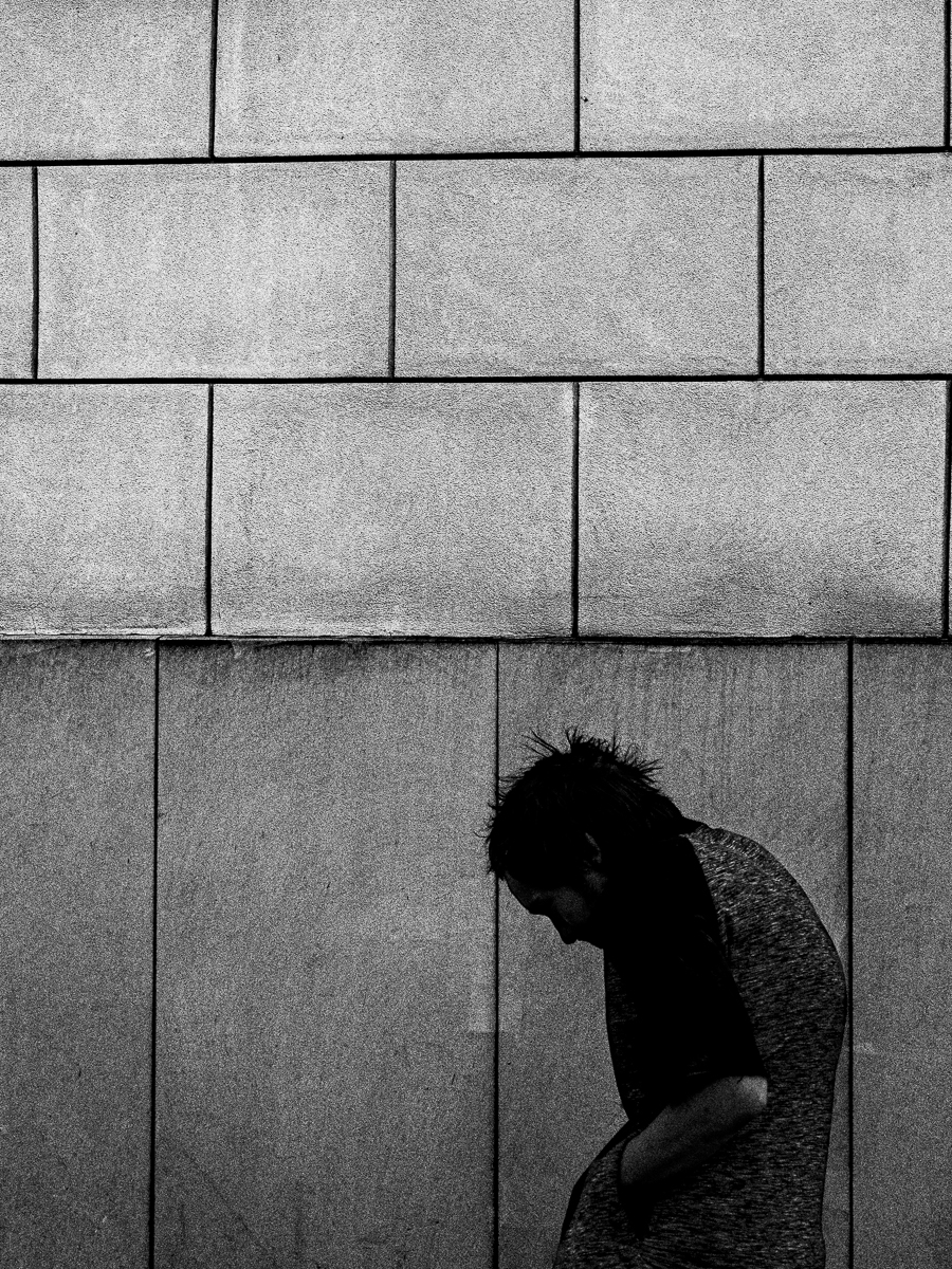 Man by the wall