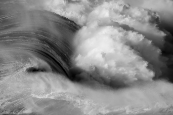 Nazare Big Wave Aerial View