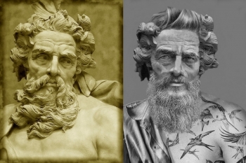 When the sculptures change of century ...