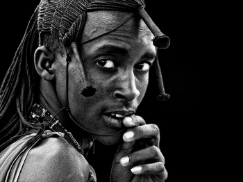 Maasai man in Masai Mara