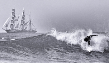 Water sports on the Atlantic