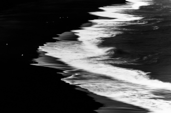 White over black
