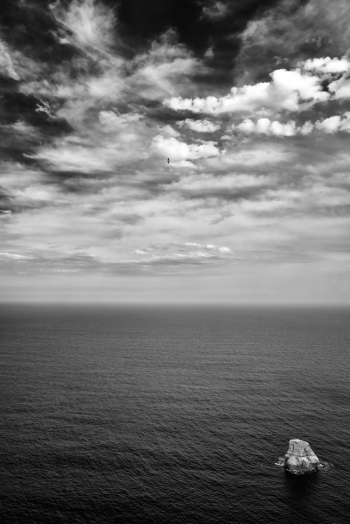 Javea coast and sea.