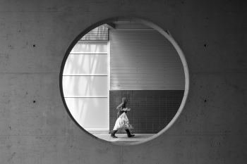 In circles