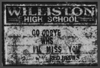 Inside the abandoned High School in Williston,  Florida, USA
