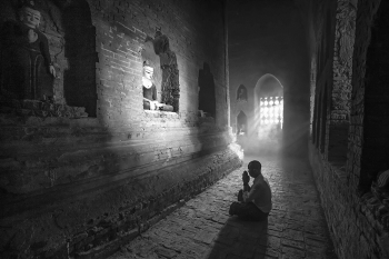 Religious local people in Myanmar