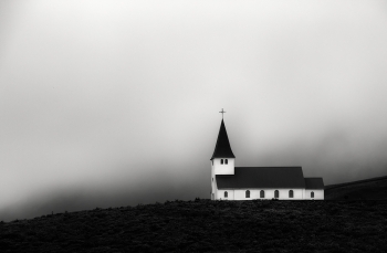 Vik Church in the mist | Iceland 