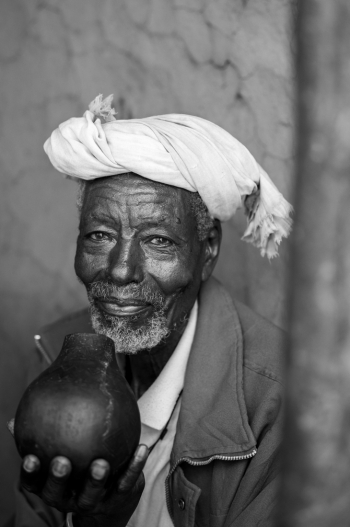 Konso man with beer