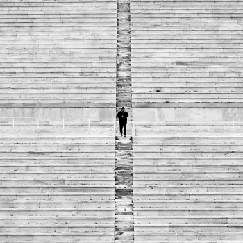 Stadium stairs