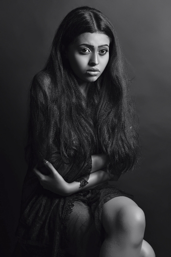 THE GIRL TURNED PALE IN FEAR 