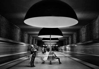 Architectural forms turn in photographic abstracts
