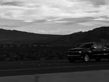 Scenery outside the car window