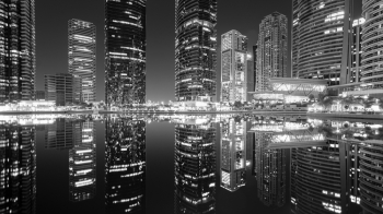 skyscraper reflections