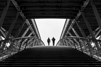 Light on stairs