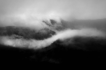 Clouds dancing on the mountains