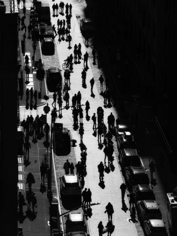 Busy Street in Brooklyn