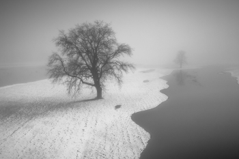 Winter floodplains of the Bug River