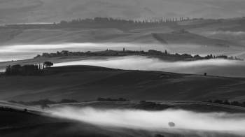 Dawn over the hills